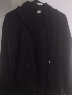 Black Full-Zip Hooded Jacket - Men Brand New $8  3xl